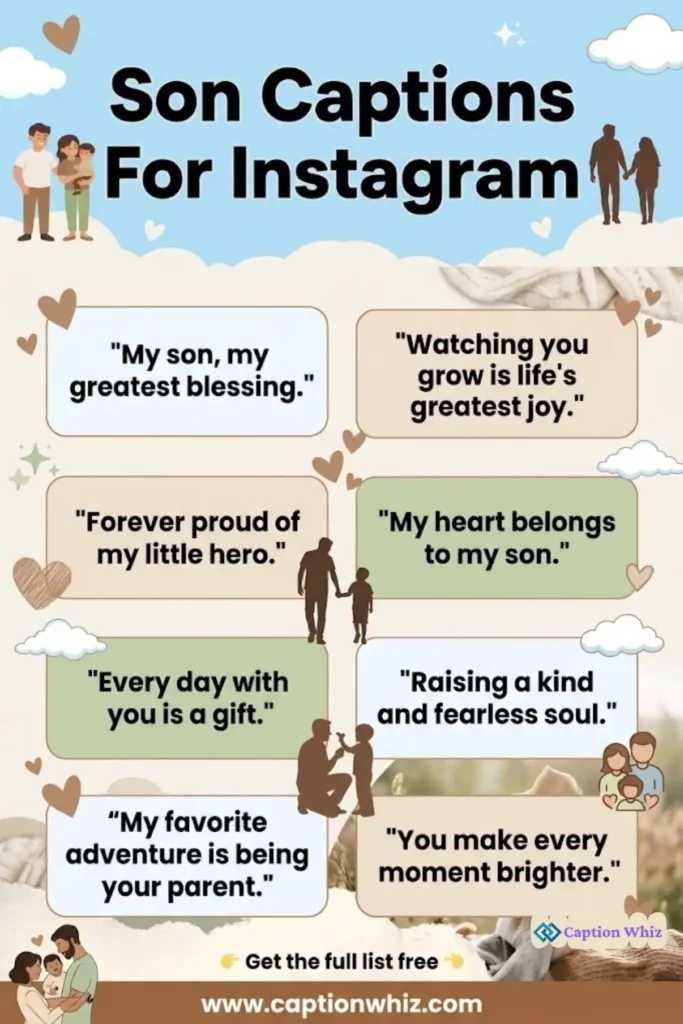 193+ Best Son Captions For Instagram That Celebrate Your Little Superstar Moments