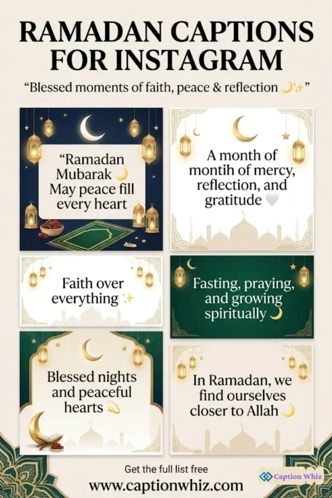 197+ Best Ramadan Captions For Instagram to Celebrate the Month