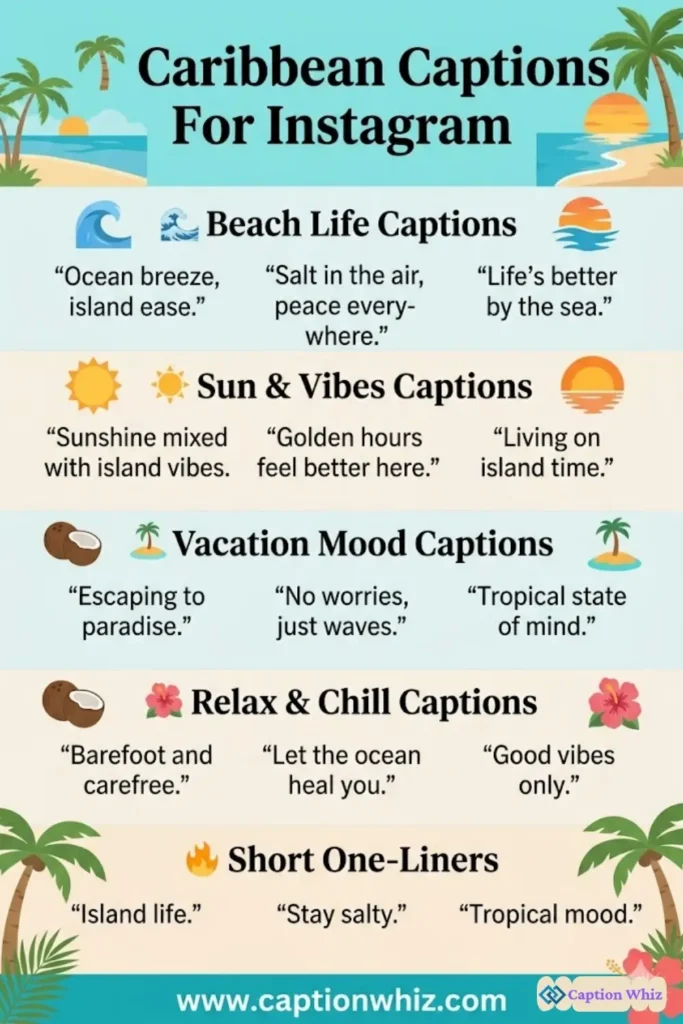 145+ Best Caribbean Captions For Instagram That Bring Island Vibes to Life