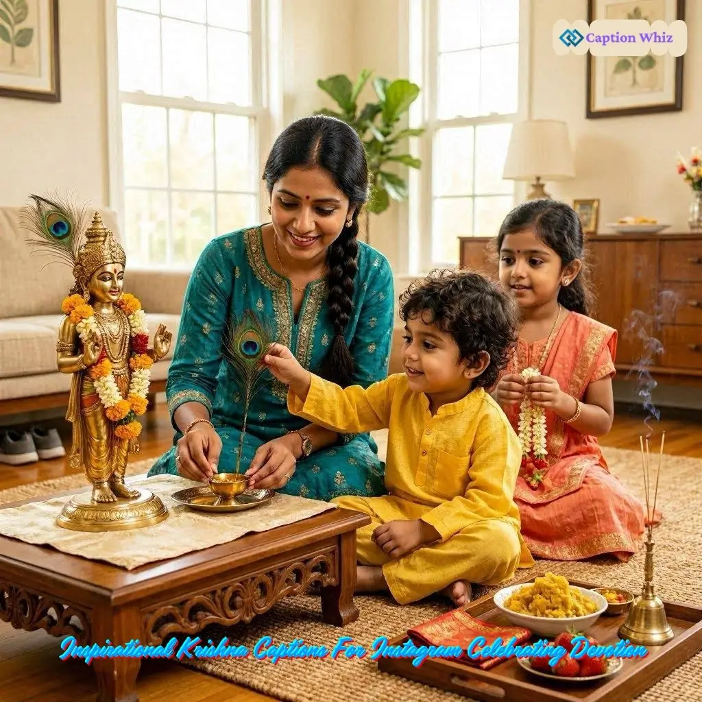 127+ Top Krishna Puja Captions For Instagram That Celebrate Joy and Devotion
