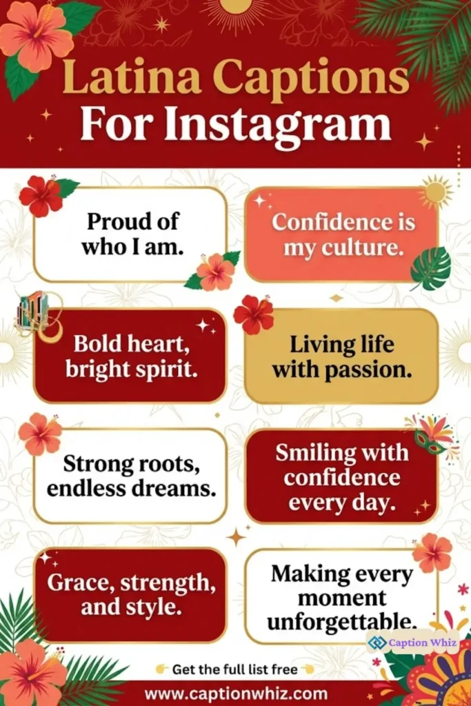 143+ Top Latina Captions For Instagram That Celebrate Culture and Empower Your Vibe
