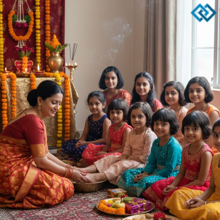 Kanya Puja Captions for Instagram