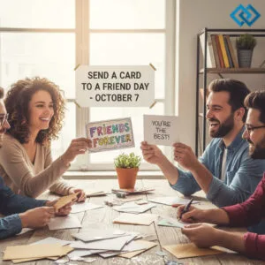 200+ National Send A Card To A Friend Day Captions to Brighten Their Day