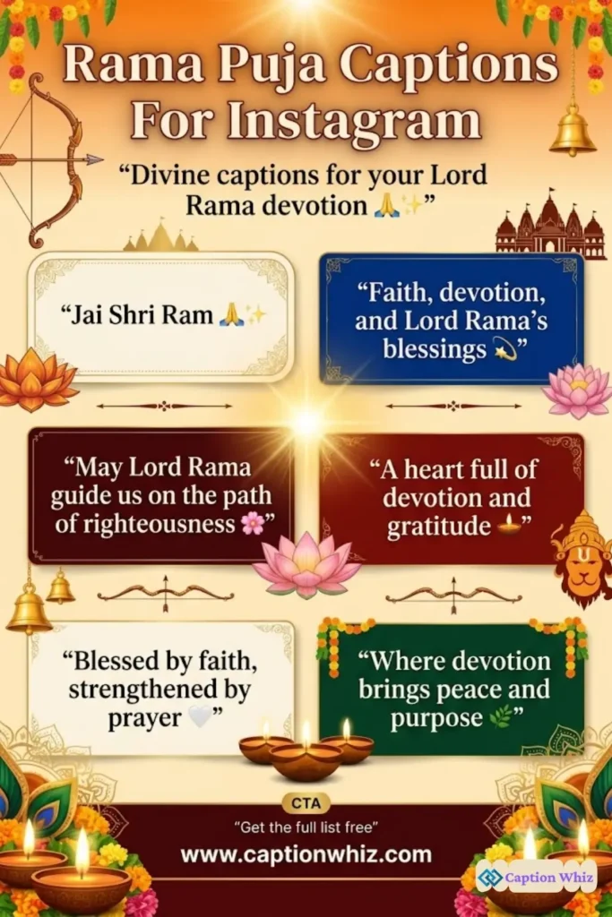 175+ Best Rama Puja Captions For Instagram to Celebrate the Spirit of Tradition