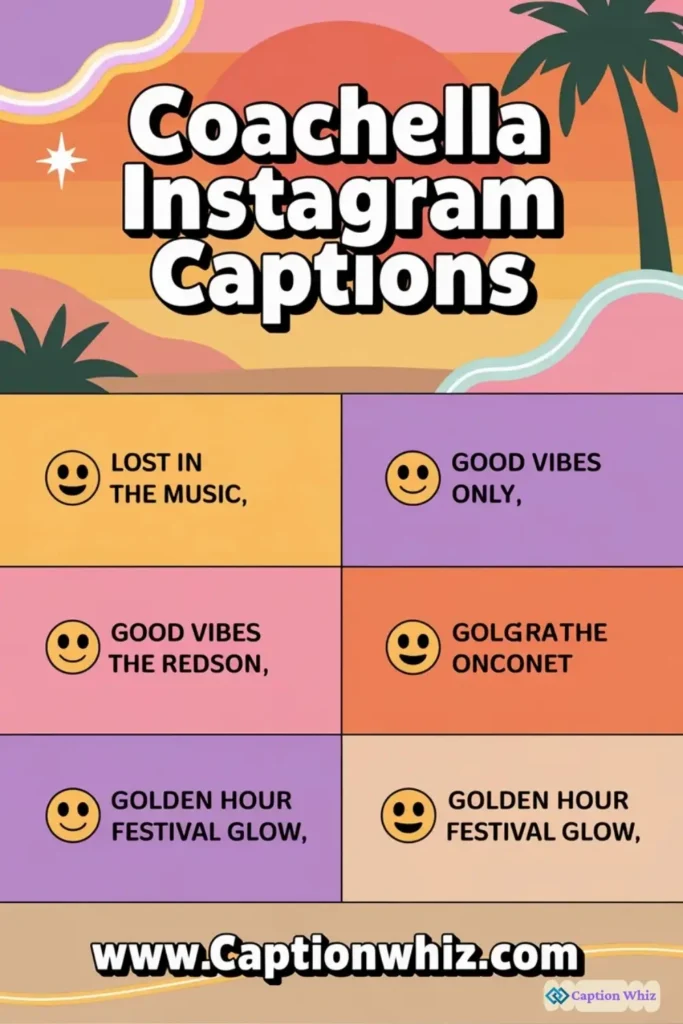 163+ Best Coachella Captions For Instagram That Capture the Festival Vibe Perfectly