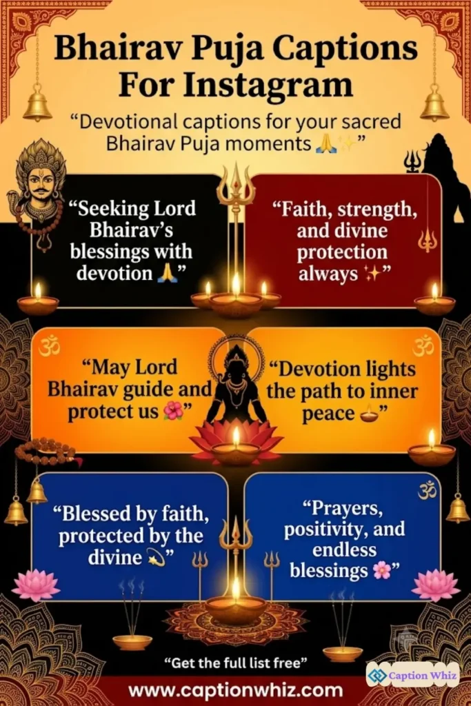 123+ Top Bhairav Puja Captions For Instagram to Celebrate Spirituality and Devotion