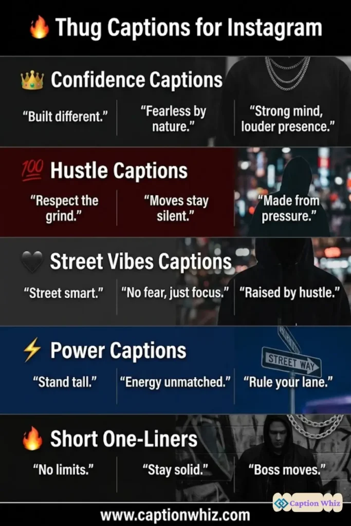 139+ Top Thug Captions For Instagram That Bring Attitude and Style to Your Feed