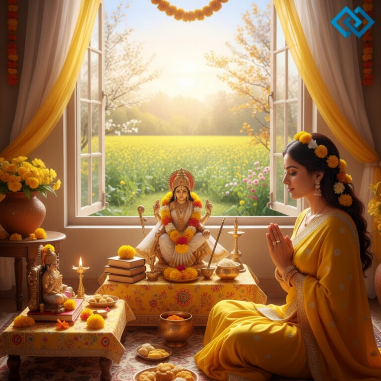 Vasant Panchami Puja Captions for Instagram