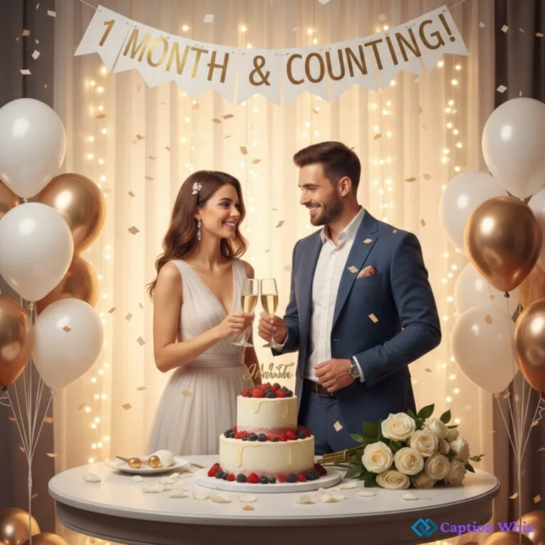 Celebrate Love with 143+ Unique 1 Month Marriage Anniversary Captions For Instagram