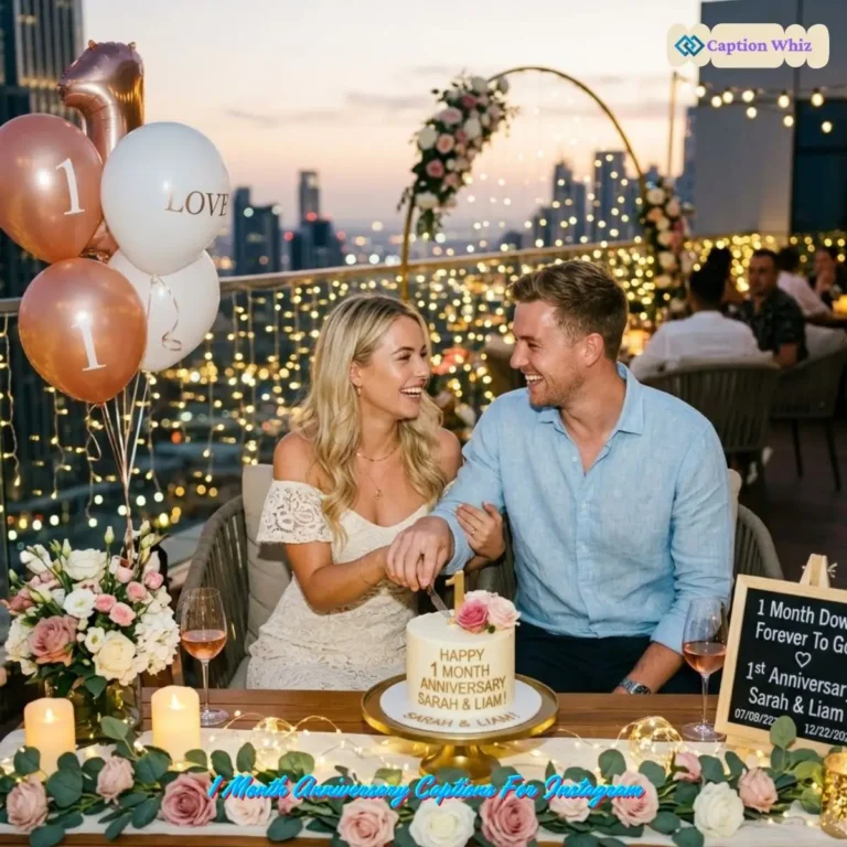 Celebrate Love with 123+ Charming 1 Month Anniversary Captions For Instagram and Quotes