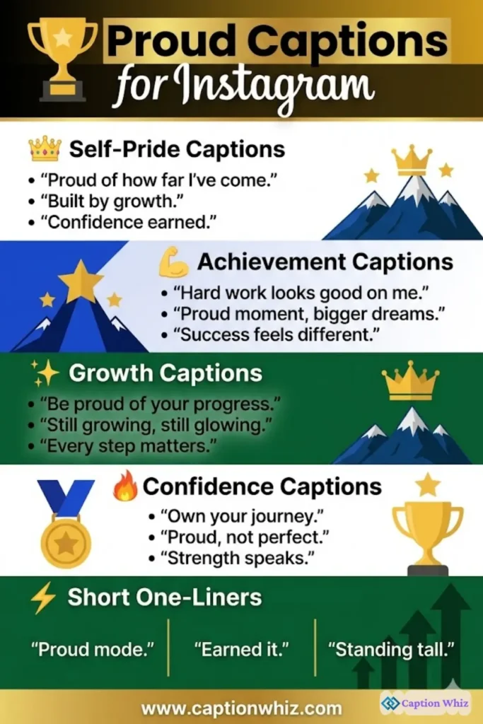 193+ Best Proud Captions For Instagram That Celebrate Your Achievements and Joys