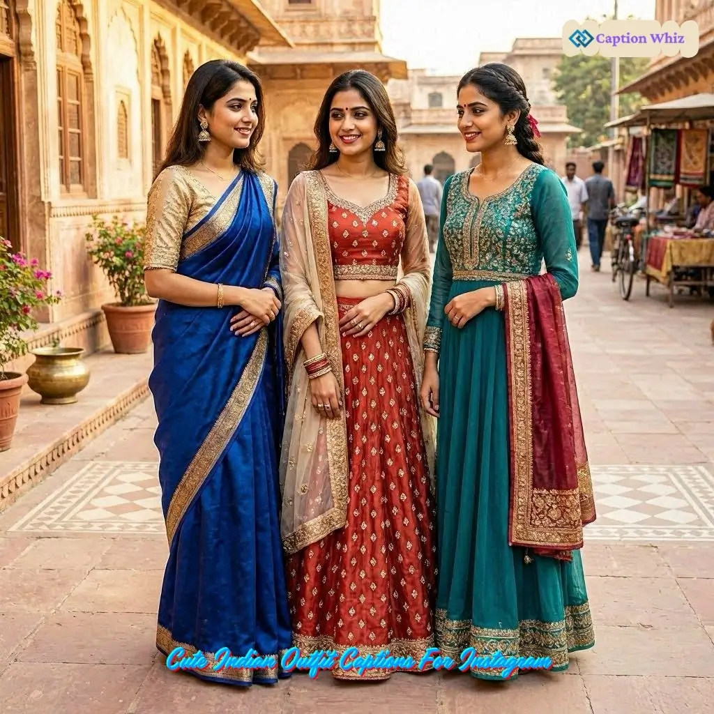 135+ Top Indian Outfit Captions For Instagram That Celebrate Your Style and Culture in 2026