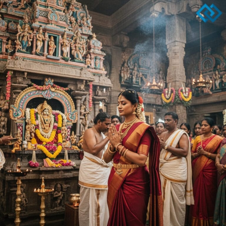 Meenakshi Temple Puja Captions for Instagram