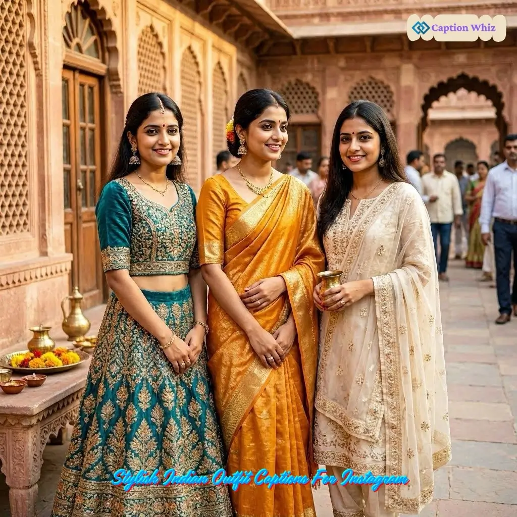 135+ Top Indian Outfit Captions For Instagram That Celebrate Your Style and Culture in 2026