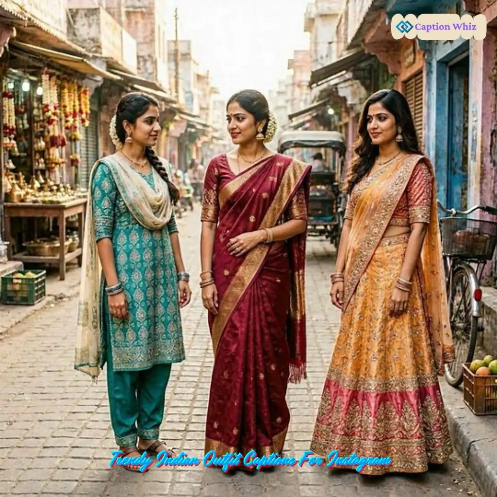 135+ Top Indian Outfit Captions For Instagram That Celebrate Your Style and Culture in 2026