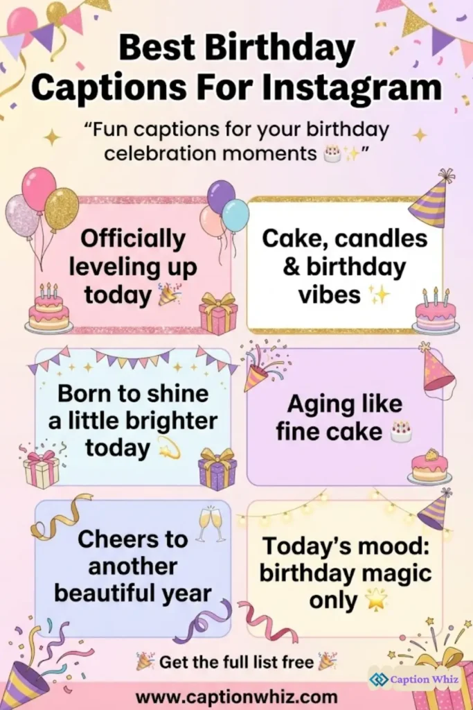 145+ Best Birthday Captions For Instagram & Quotes That Bring The Laughs (VM)