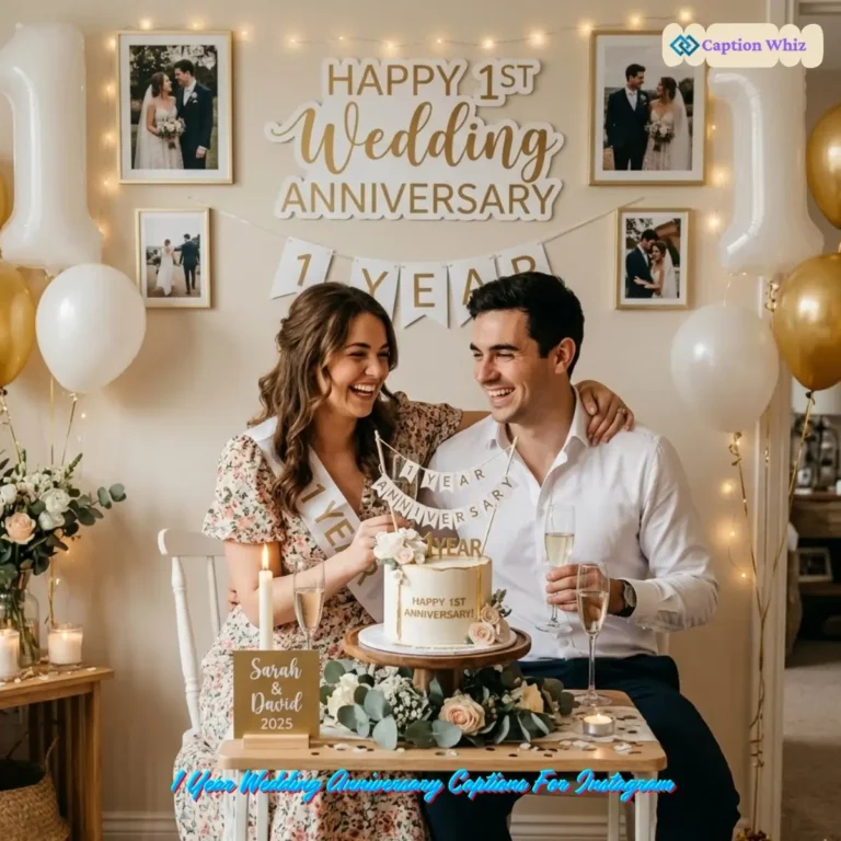 1 Year Wedding Anniversary Captions For Instagram