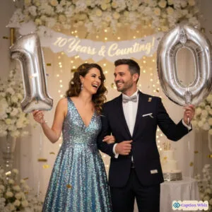 Celebrate Love with 10 Year Anniversary Captions For Instagram and Quotes 129+ Magical Moments