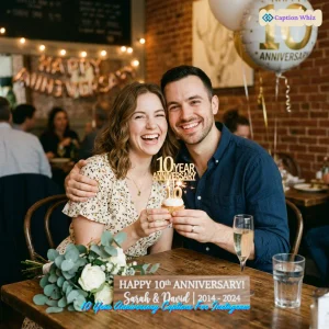 Celebrate Love with 10 Year Anniversary Captions For Instagram and Quotes 129+ Magical Moments