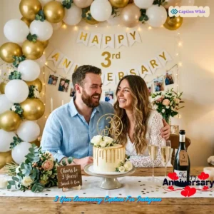 Celebrate Love with 149+ Amazing 3 Year Anniversary Captions For Instagram And Quotes