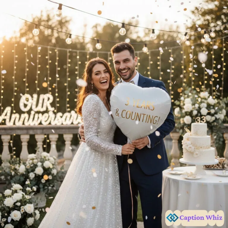 Celebrate Love with 149+ Amazing 3 Year Anniversary Captions For Instagram And Quotes