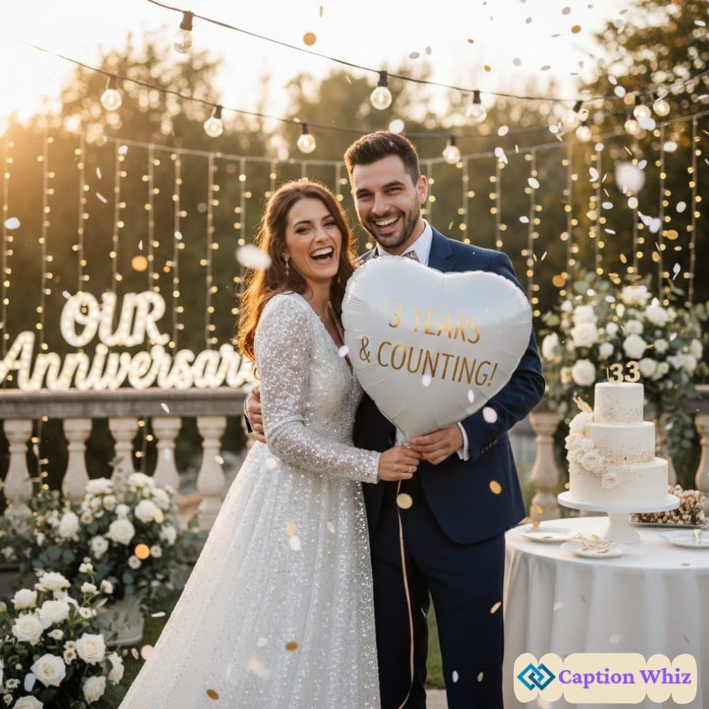 3 Year Anniversary Captions For Instagram