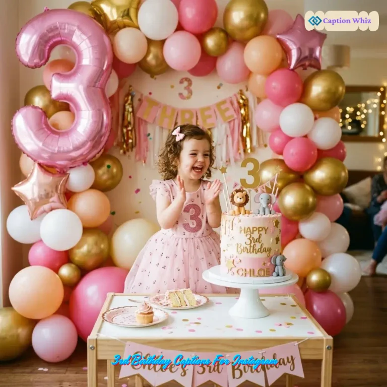 3rd Birthday Captions For Instagram