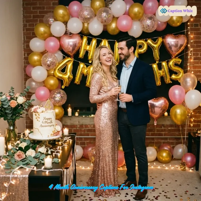 4 Month Anniversary Captions For Instagram