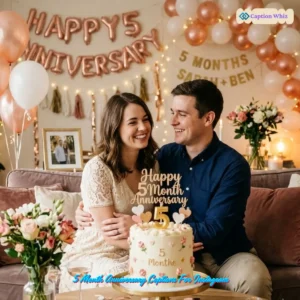 135+ Romantic 5 Month Anniversary Captions For Instagram and Quotes To Mark Us