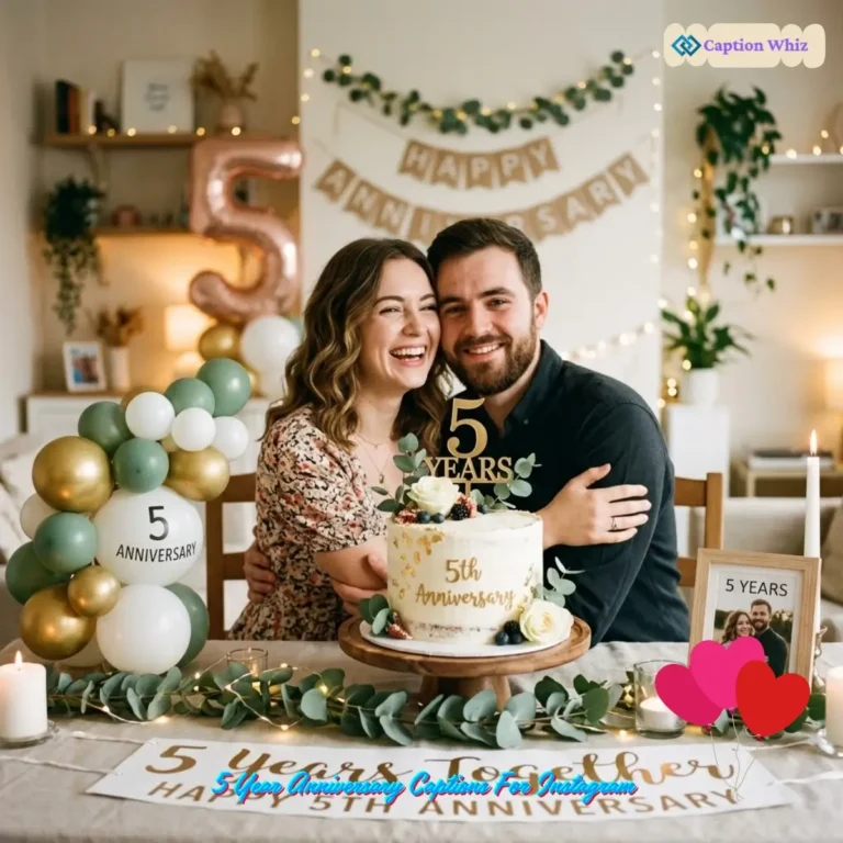 5 Year Anniversary Captions For Instagram