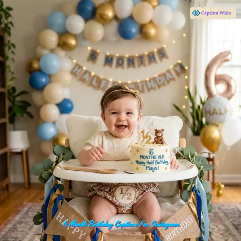 6 Month Birthday Captions For Instagram