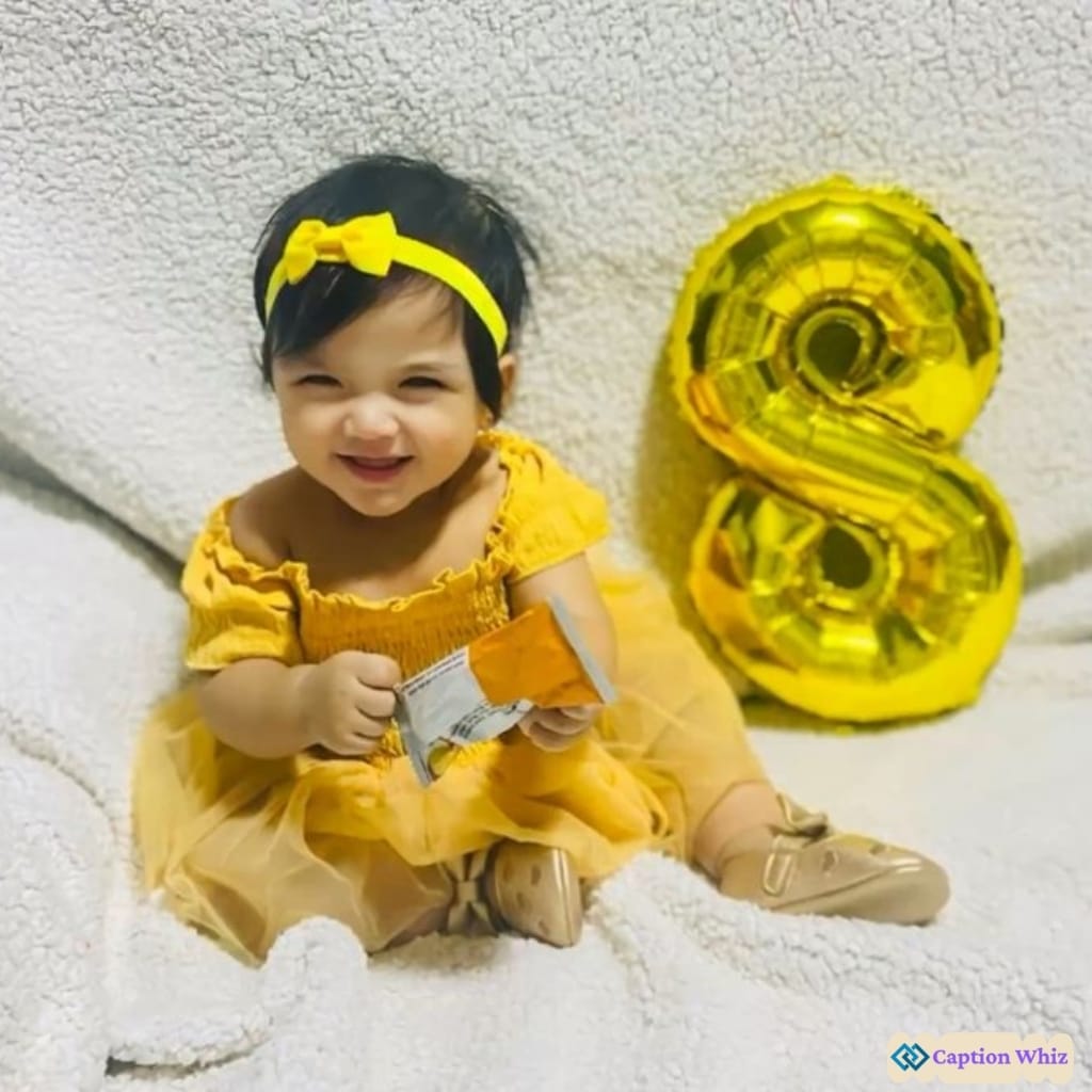 8 Month Birthday Captions For Instagram