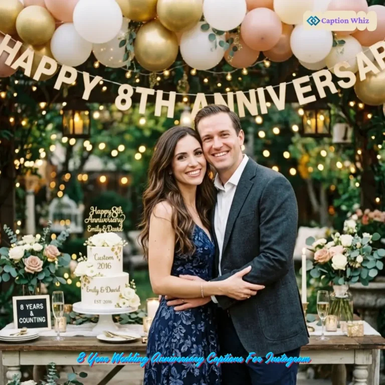 8 Year Wedding Anniversary Captions For Instagram