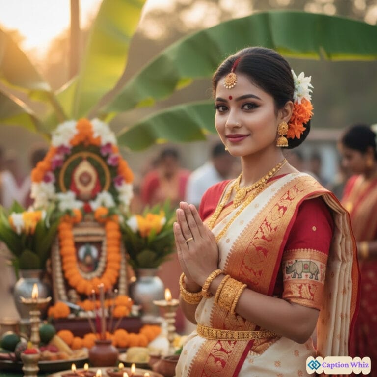 Assamese Puja Captions for Instagram