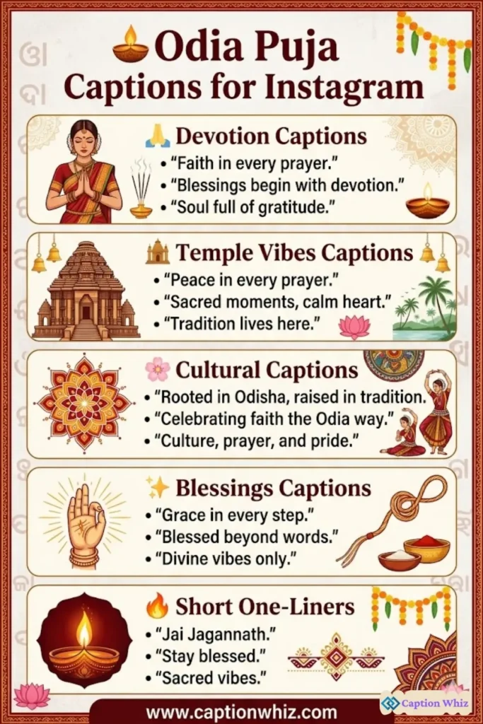 137+ Unforgettable Odia Puja Captions For Instagram and Quotes to Shine Bright