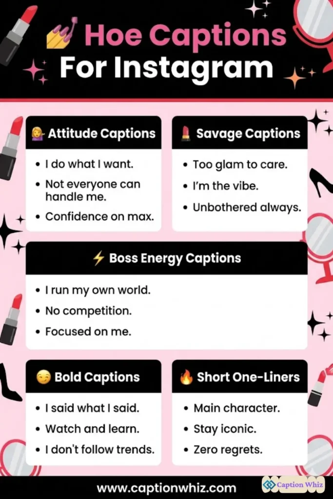 143+ Top Hoe Captions For Instagram to Spice Up Your Posts