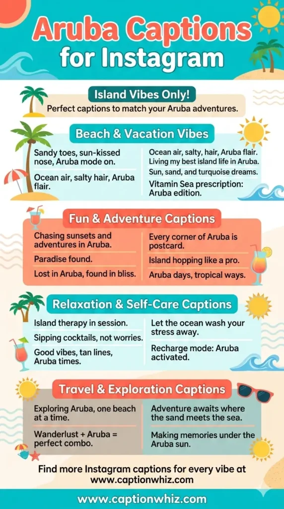 125+ Vibrant Aruba Captions For Instagram and Quotes to Brighten Your Feed