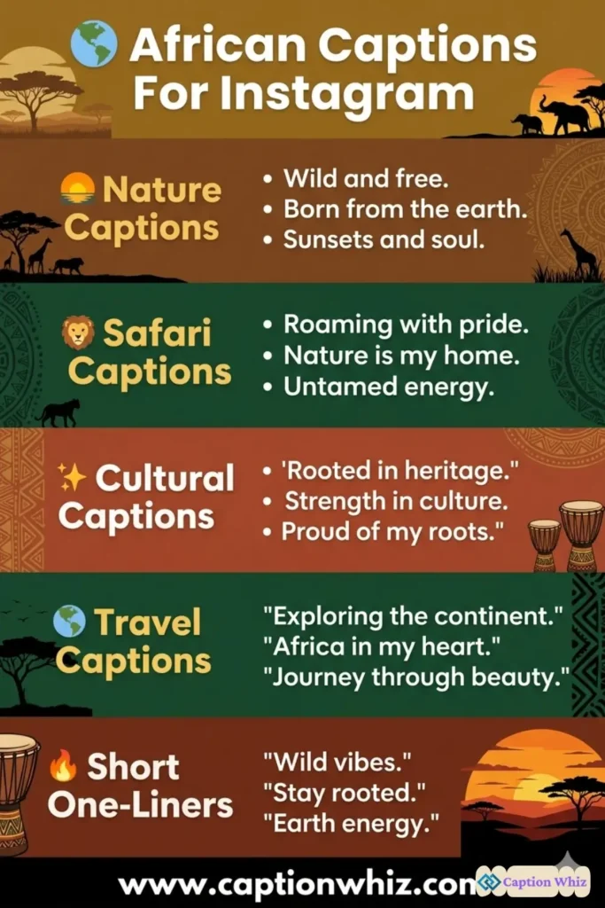 127+ Inspiring African Captions For Instagram and Quotes to Celebrate Culture