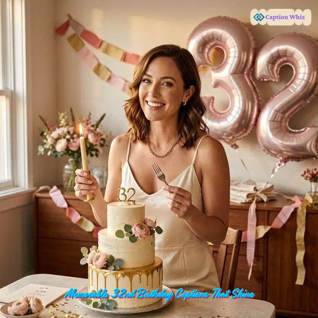 Celebrate Your 32nd Birthday Captions For Instagram And Quotes with 127+ Fun Ideas