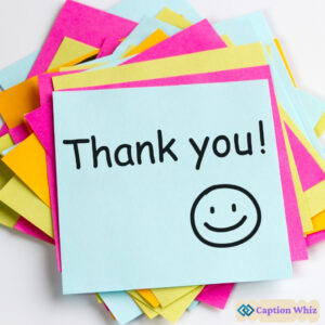 National Thank You Note Day Captions