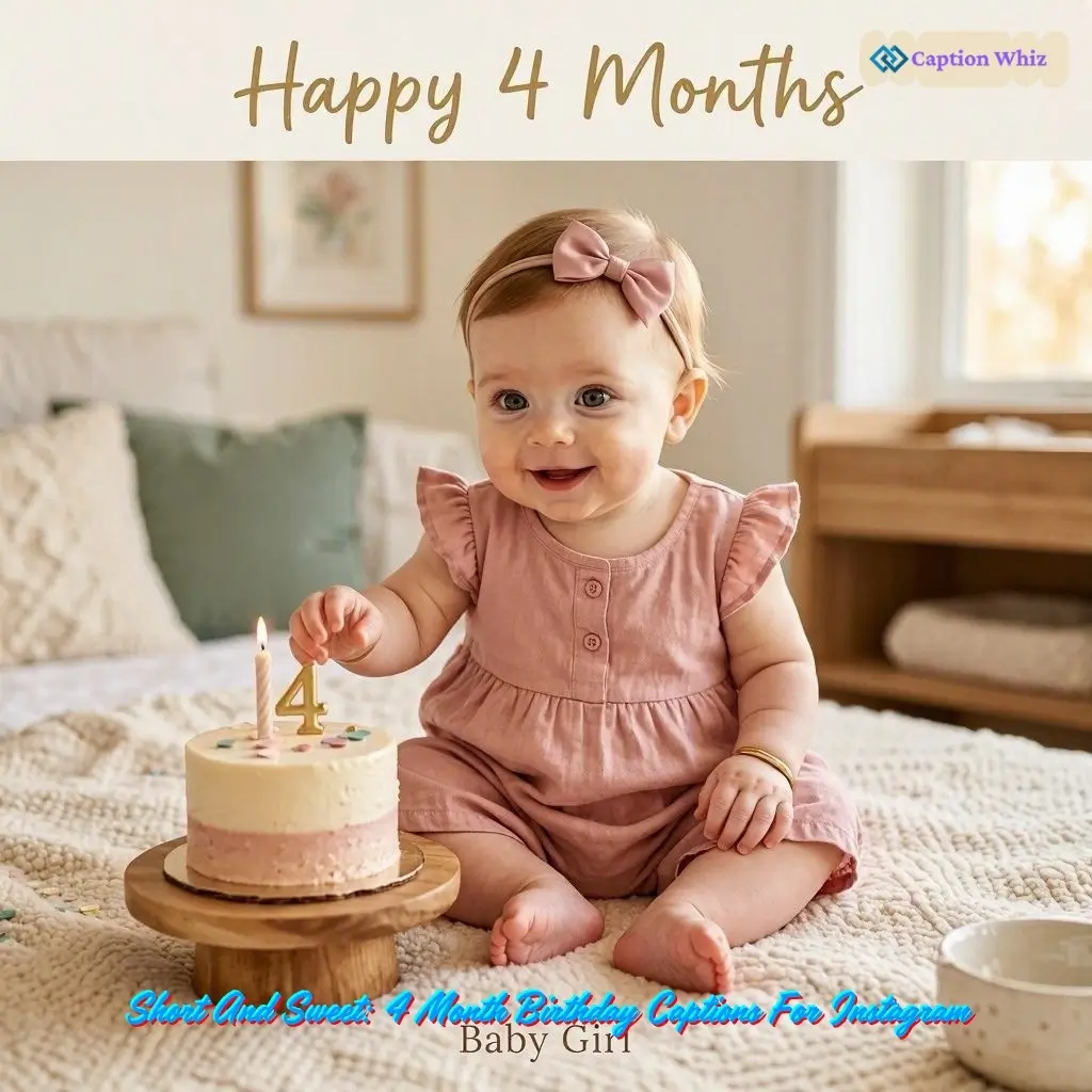 147+ Cute 4 Month Birthday Captions For Instagram and Quotes Full Of Smiles
