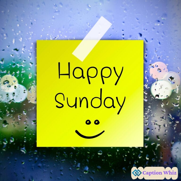 Sunday Vibes Captions For Instagram
