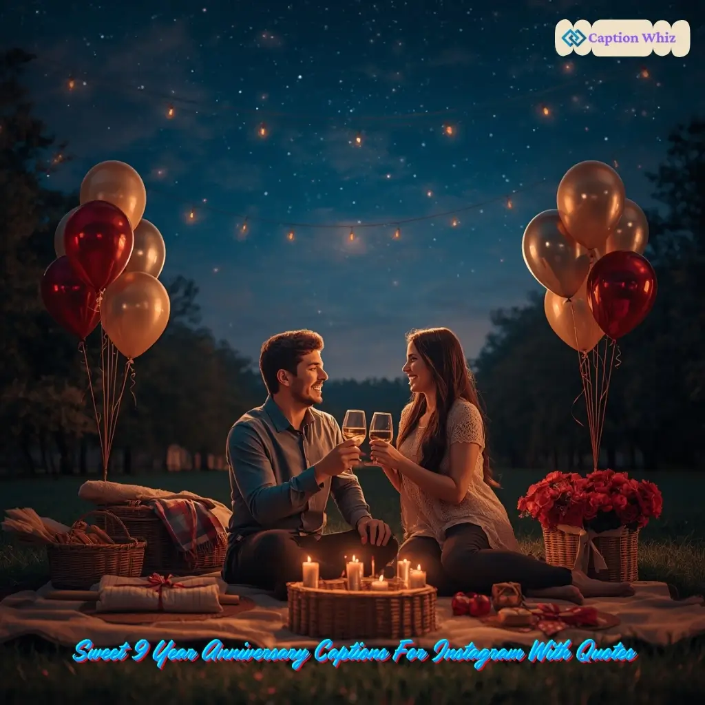 135+ Magical 9 Year Anniversary Captions For Instagram and Quotes to Cherish Love