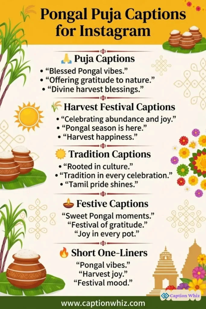 139+ Essential Pongal Puja Captions For Instagram That Spark Joy and Inspiration Quotes