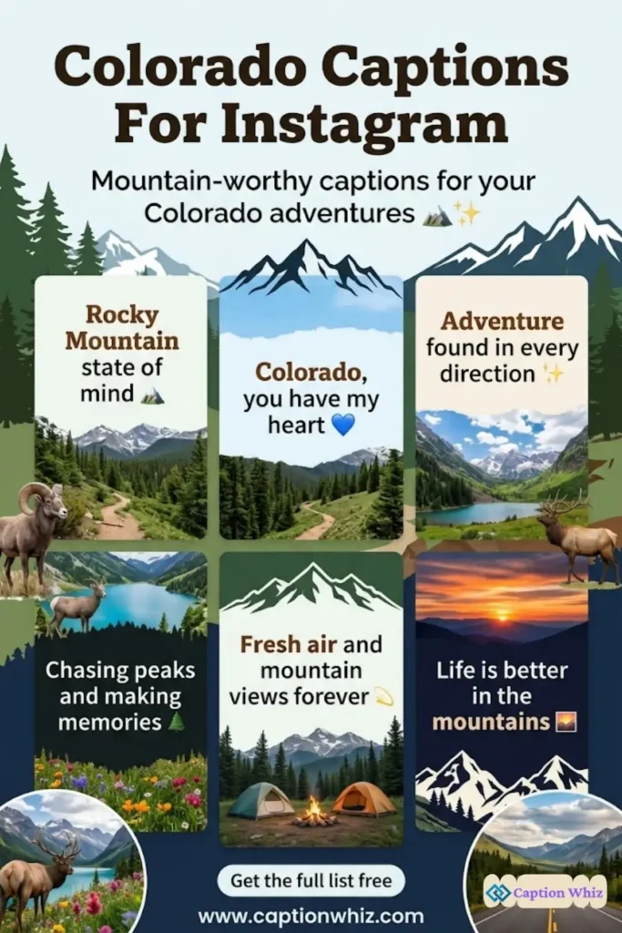 127+ Essential Colorado Captions For Instagram to Inspire Your Adventure