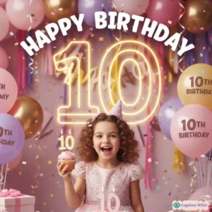 129+ 10th Birthday Captions For Instagram To Celebrate Double Digits And Big Smiles