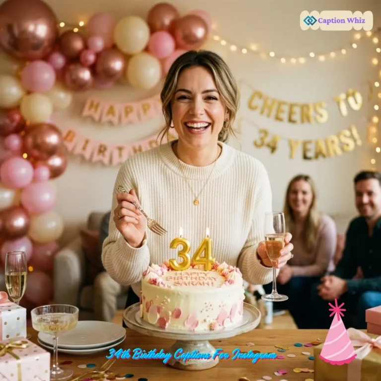 34th Birthday Captions For Instagram