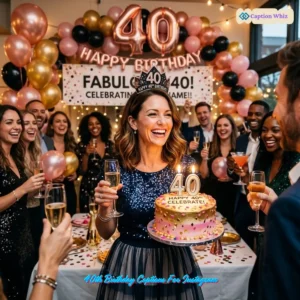 137+ Fun 40th Birthday Captions For Instagram and Quotes With Bold Birthday Vibes