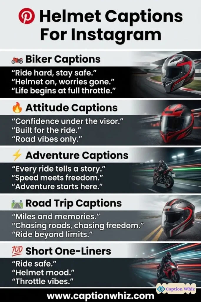 143+ Essential Helmet Captions For Instagram and Quotes That Ignite Your Adventure