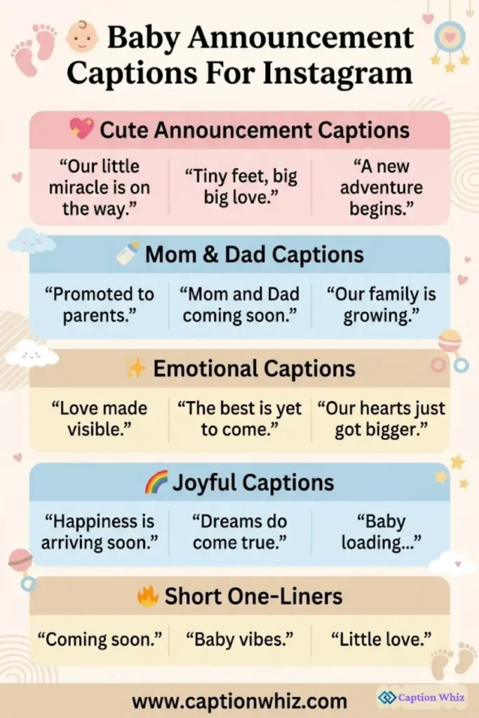 147+ Must-Have Baby Announcement Captions For Instagram That Spark Joy and Love Quotes